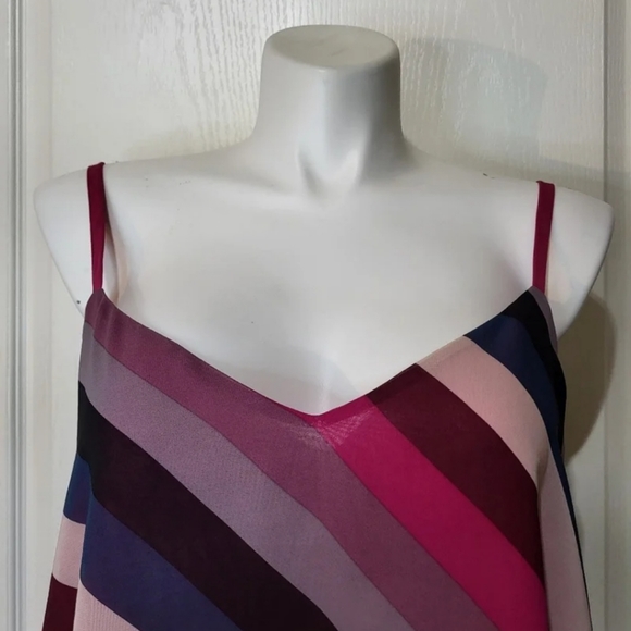 Torrid Raspberry Pink Striped Top Tank - Picture 3 of 12
